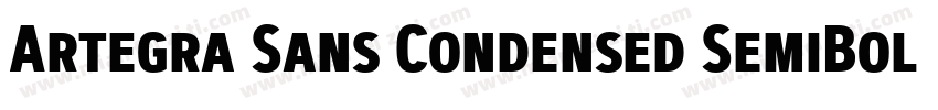 Artegra Sans Condensed SemiBold字体转换